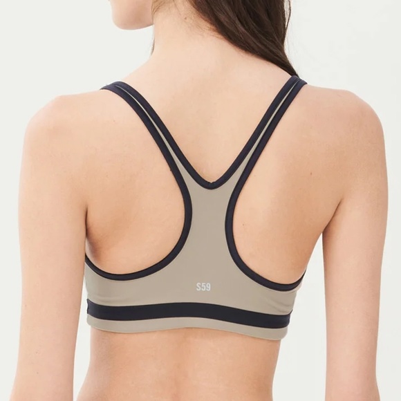 Splits59 Bianca Rigor Sports Bra in Dark Khaki / Indigo Size Small - Picture 7 of 10